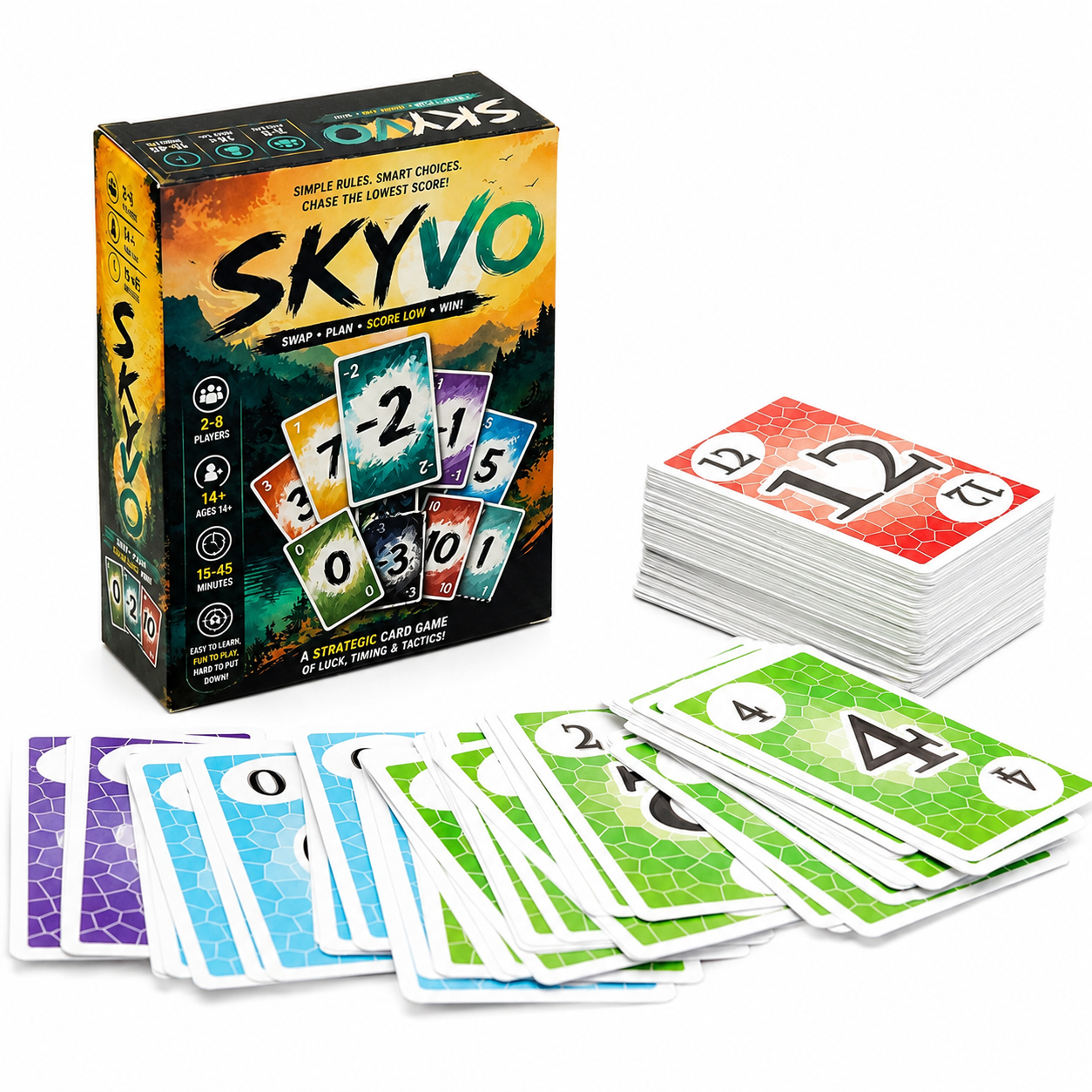 Party Games Console - Strategic Number Matching Card Game Fast