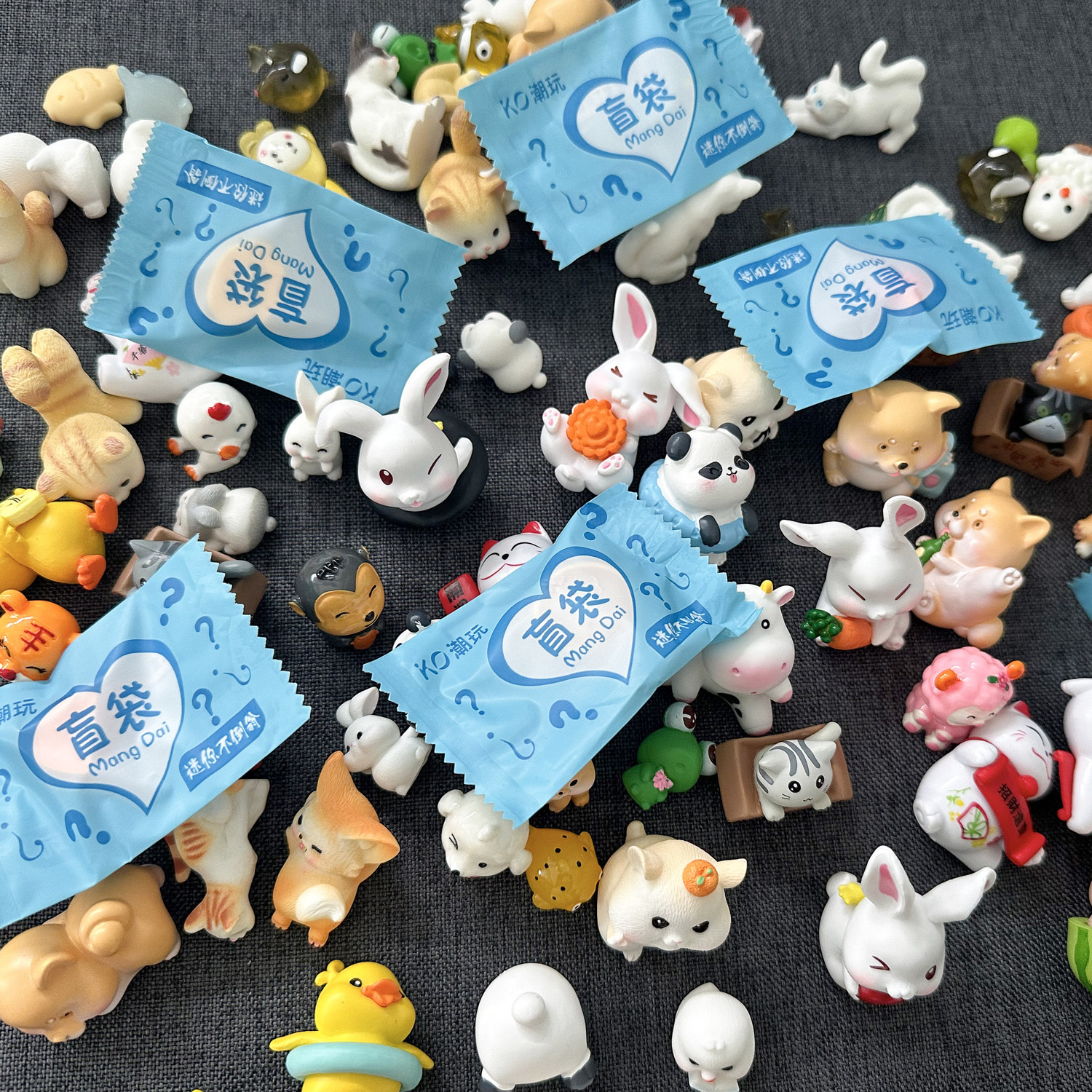 Party Family Games - 5/10/20/40pcs Of Mini Resin Tiger Rabbit