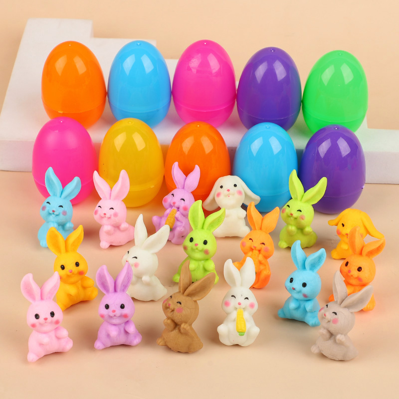 24Pcs Easter Egg With Rabbit F - Party Games Easter For Kids avaliação e preço