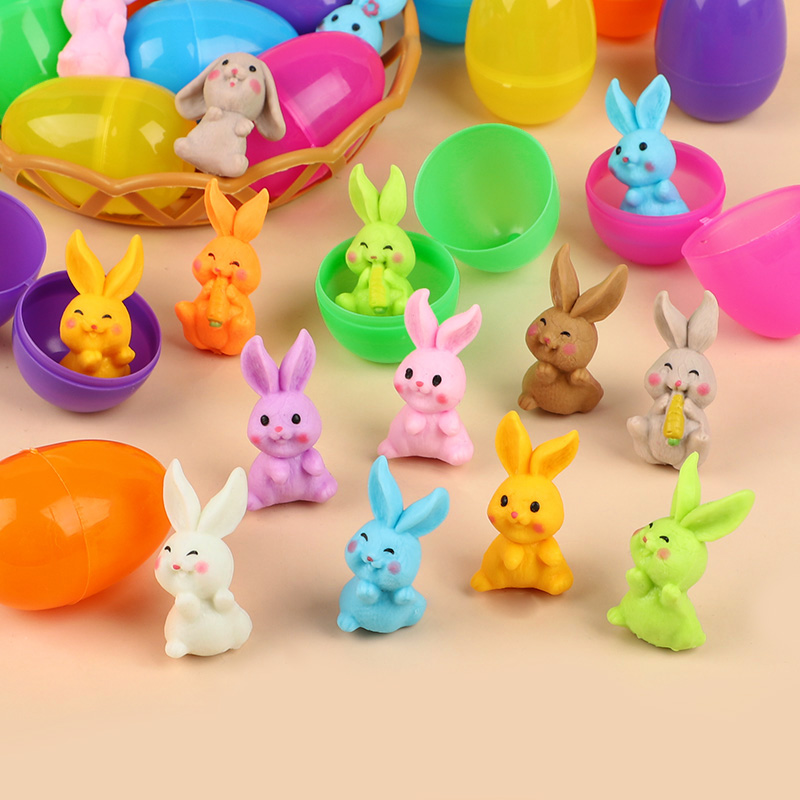 24Pcs Easter Egg With Rabbit F - Party Games Easter For Kids avaliação e preço