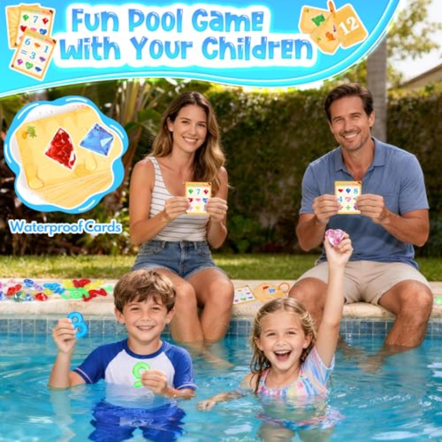 Pool Toys Diving Gems, 54 Pcs  - Scavenger Hunt Card avaliação e preço