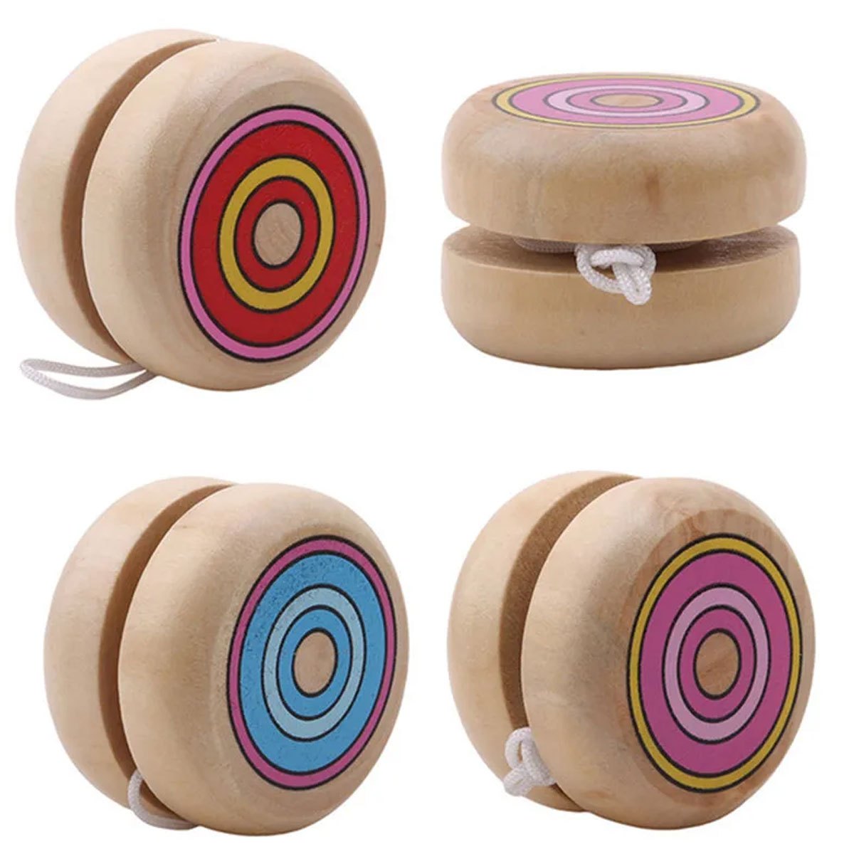 2pcs Wooden Circular Yo-Yo Bal - Party Games Physical avaliação e preço