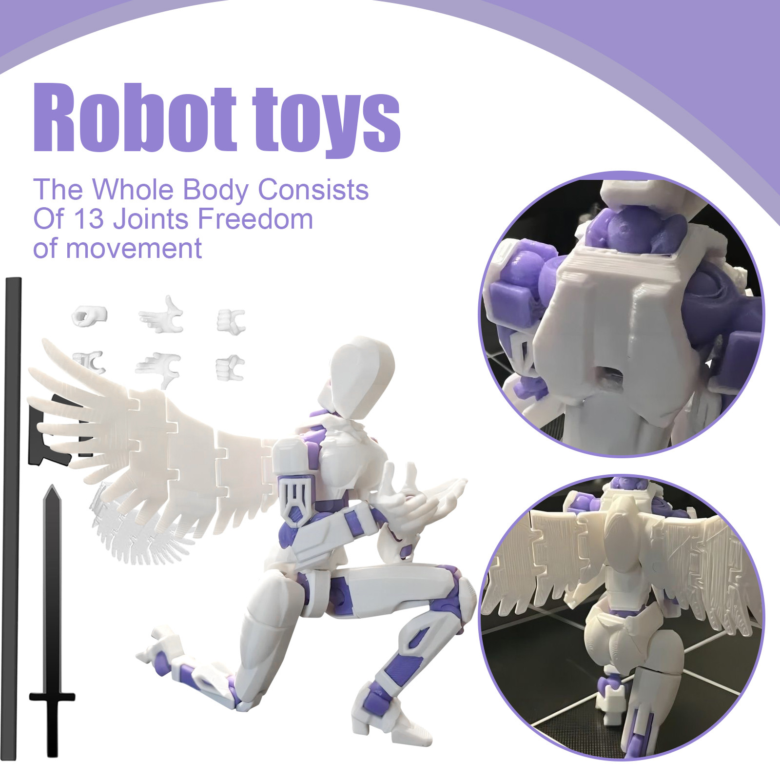 Multi-jointed Movable Robot 3. - Party Games Easter For Kids avaliação e preço