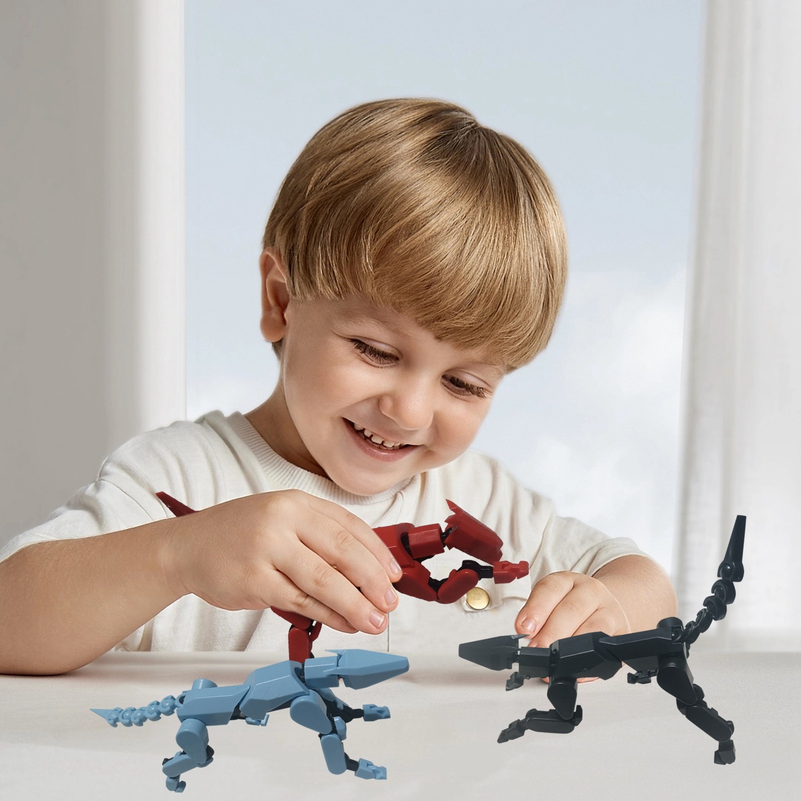 Multi-jointed Movable Robot 3. - Party Games Easter For Kids avaliação e preço