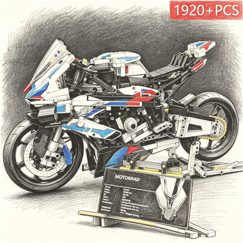 Motorcycle Building Bocks Simu - Party Games Easter For Kids avaliação e preço