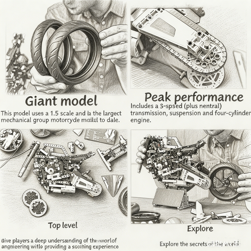 Motorcycle Building Bocks Simu - Party Games Easter For Kids avaliação e preço