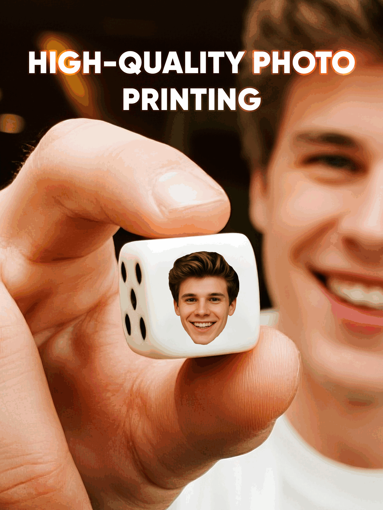 Custom Face Dice Personalized  - Party Family Games avaliação e preço