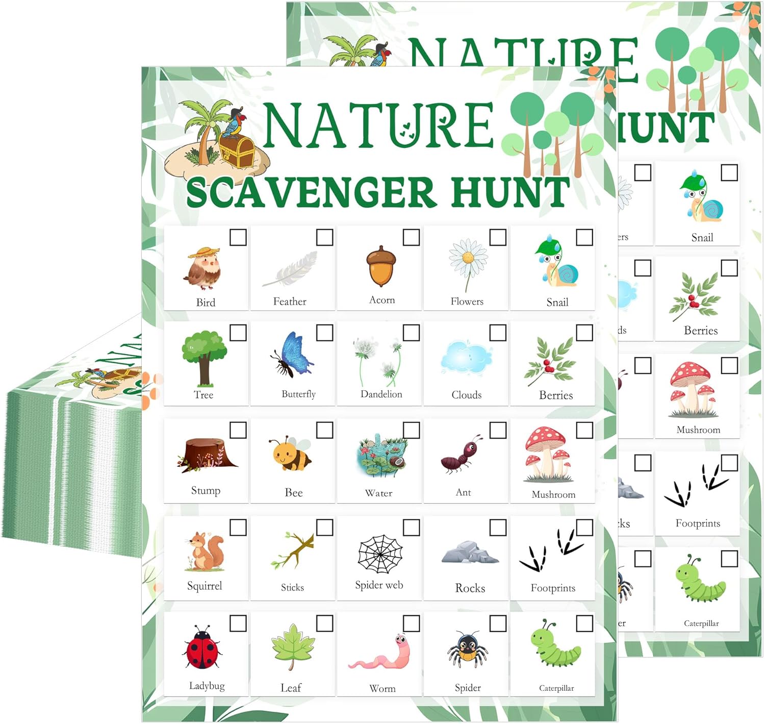 Nature Scavenger Hunt Card 5 x - Scavenger Hunt Card avaliação e preço