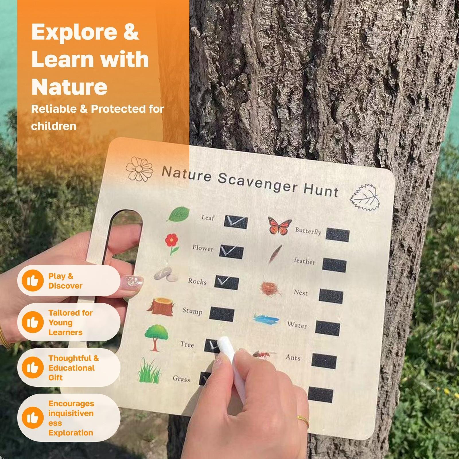 Nature Exploration Toys Find T - Scavenger Hunt Card avaliação e preço