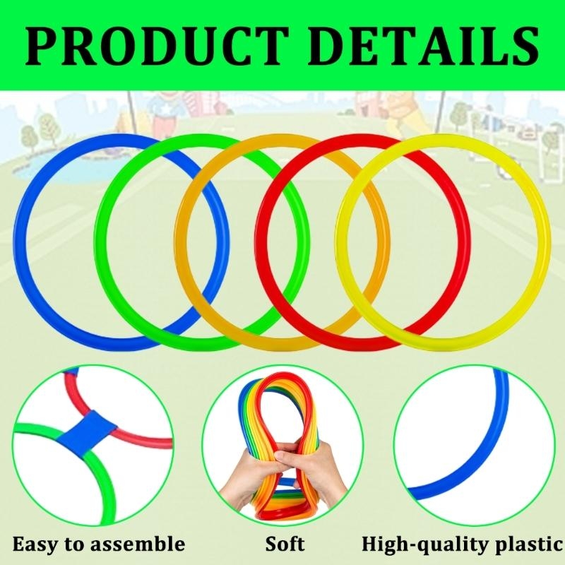  Jumping Hoop Set Outdoor Phys - Party Games Physical avaliação e preço