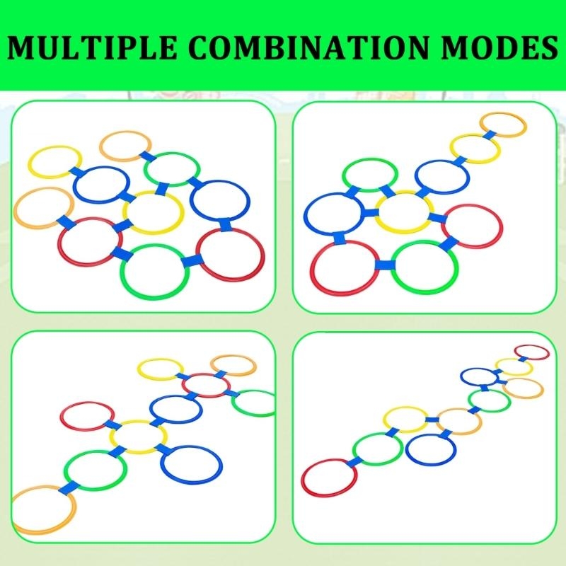  Jumping Hoop Set Outdoor Phys - Party Games Physical avaliação e preço