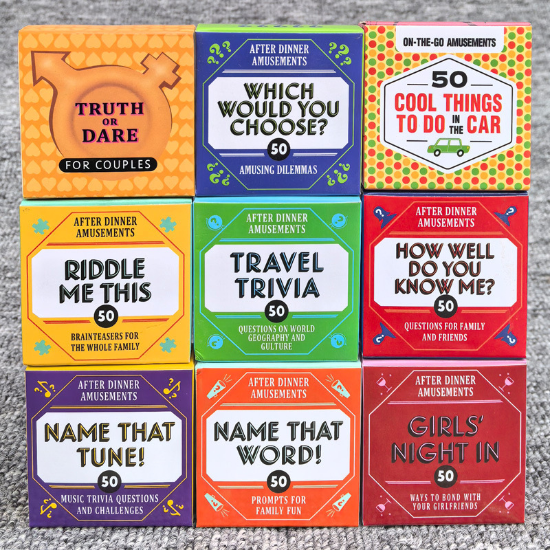 50 Pieces After-Dinner Amuseme - Party Family Games avaliação e preço