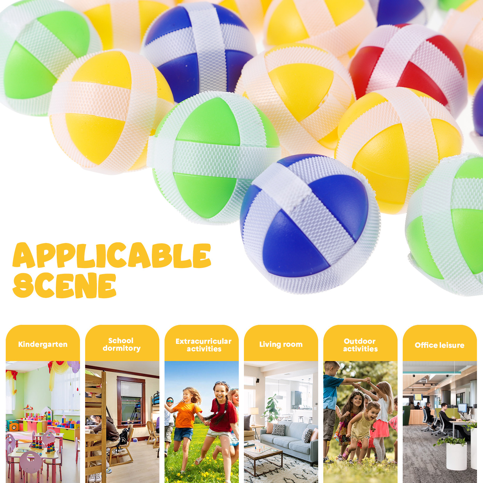 25Pcs Sticky Balls for Fabric  - Party Games Physical avaliação e preço