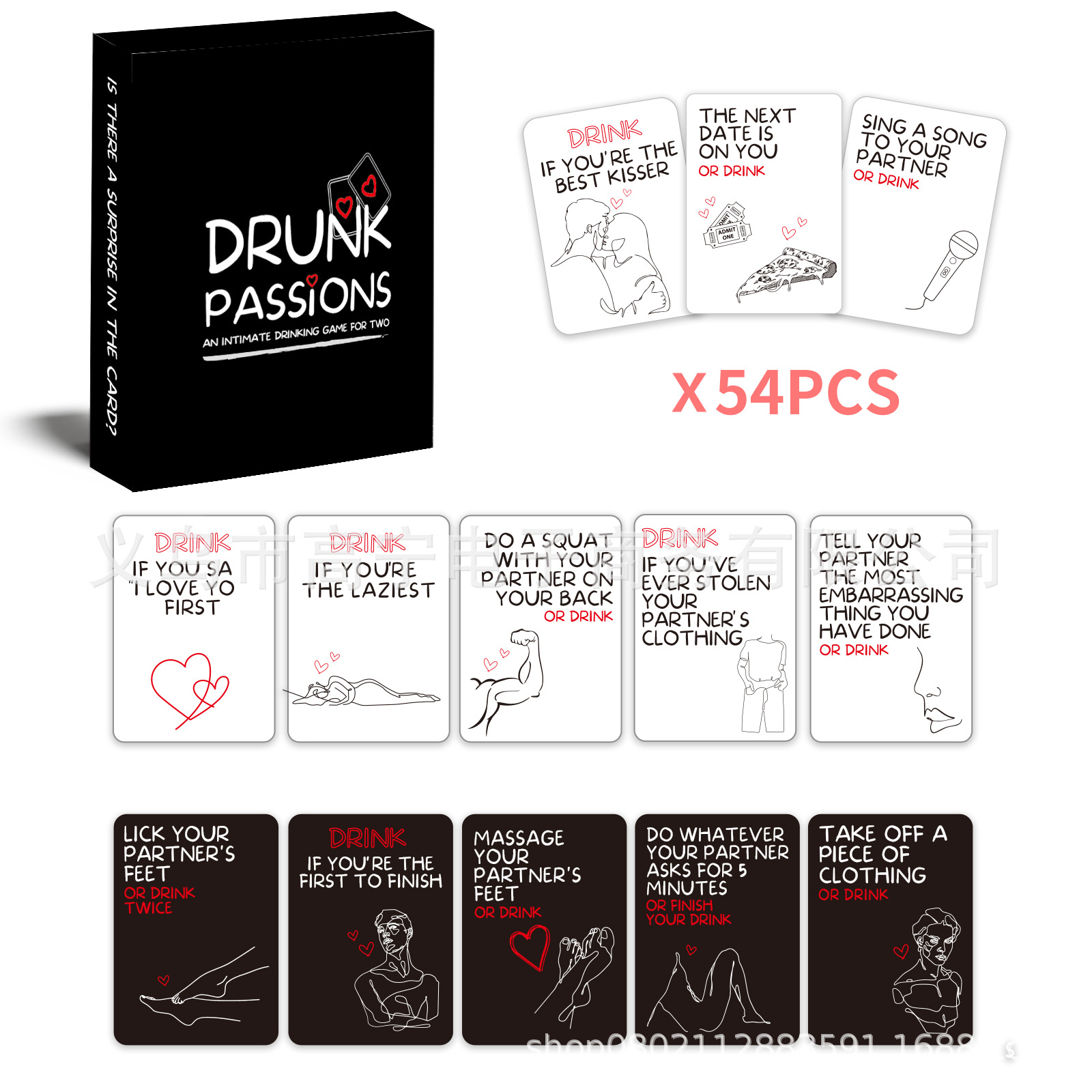 Drunk Passions Lovers Couples  - Party Games Couple avaliação e preço