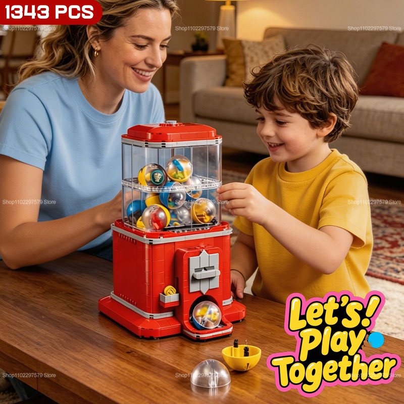 1343 PCS Vending Machine Build - Party Games Easter For Kids avaliação e preço