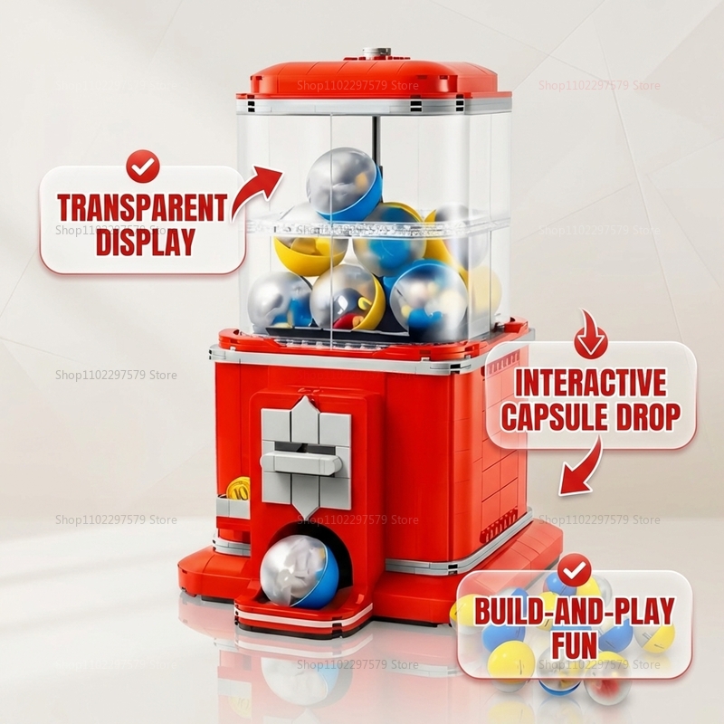 1343 PCS Vending Machine Build - Party Games Easter For Kids avaliação e preço