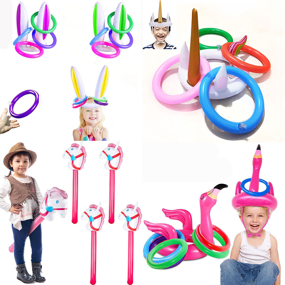 Inflatable Horsehead Stick Uni - Party Games Easter For Kids avaliação e preço