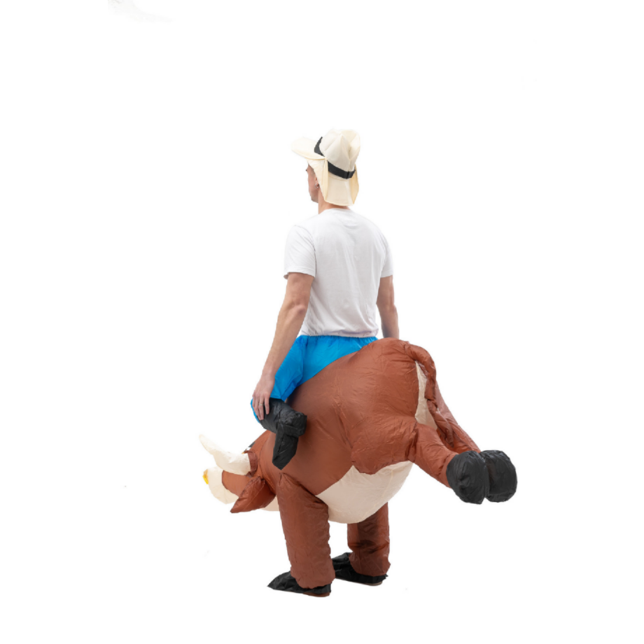 Fun Inflatable Cowboy Costume  - Party Games In Spanish avaliação e preço
