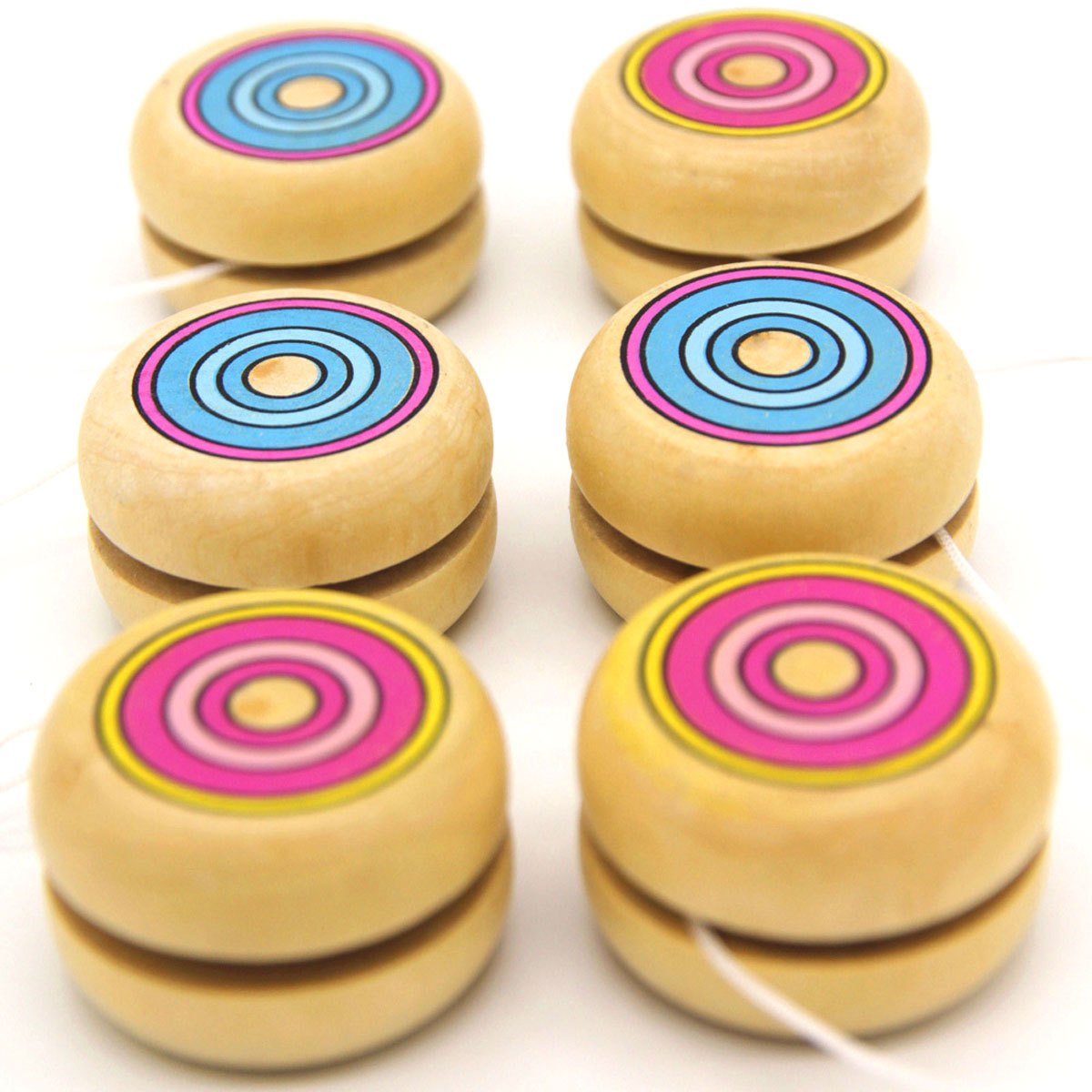2pcs Wooden Circular Yo-Yo Bal - Party Games Physical avaliação e preço