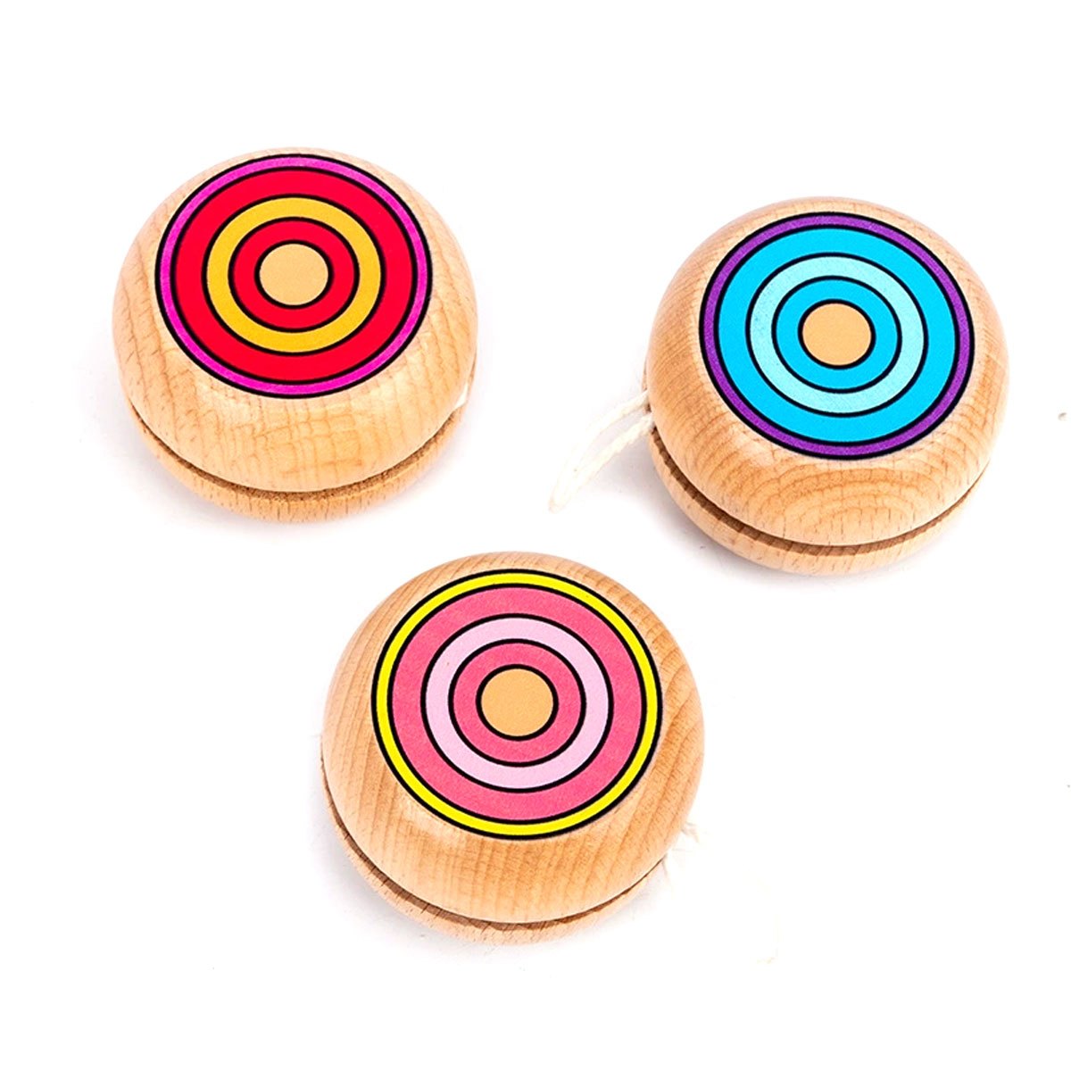 2pcs Wooden Circular Yo-Yo Bal - Party Games Physical avaliação e preço