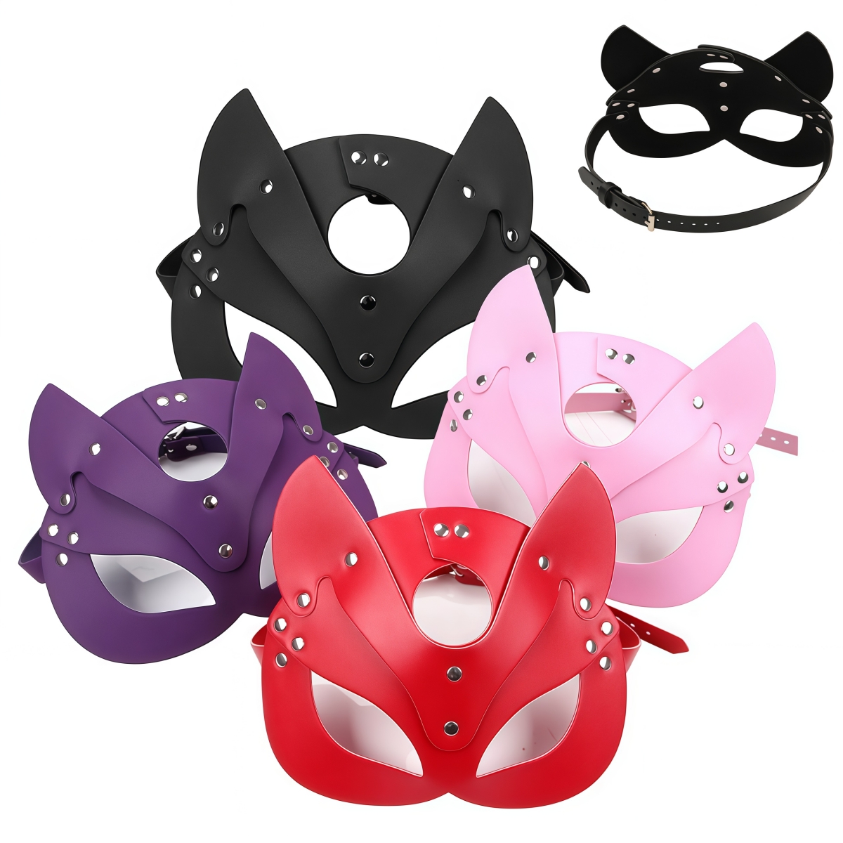 Women Half Face Cat Cosplay Ma - Party Games Couple avaliação e preço