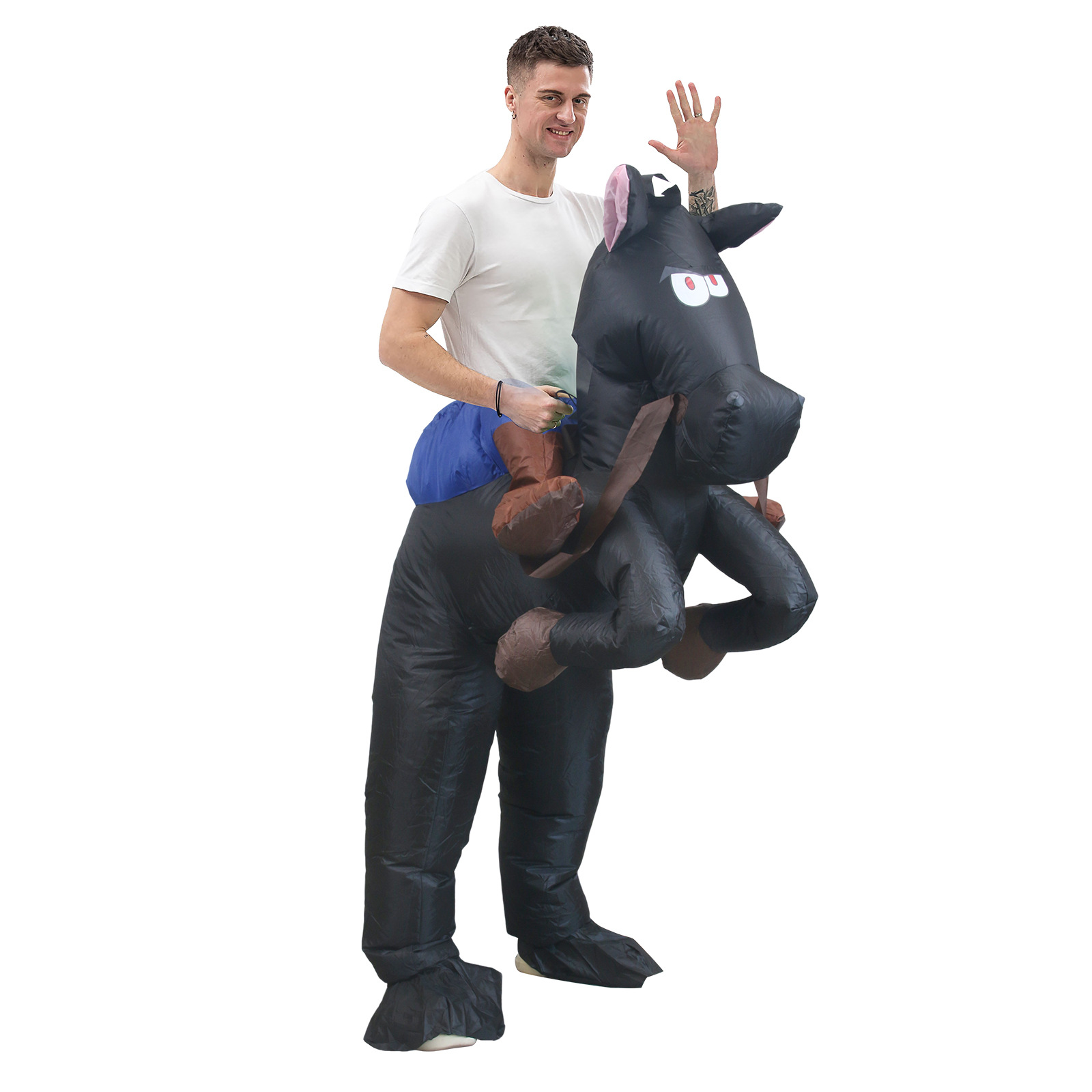 Fun Inflatable Cowboy Costume  - Party Games In Spanish avaliação e preço