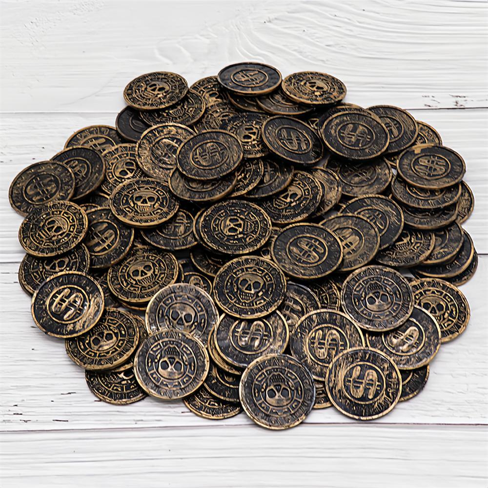20/50/100pcs Retro Pirate Coin - Party Games Easter For Kids avaliação e preço