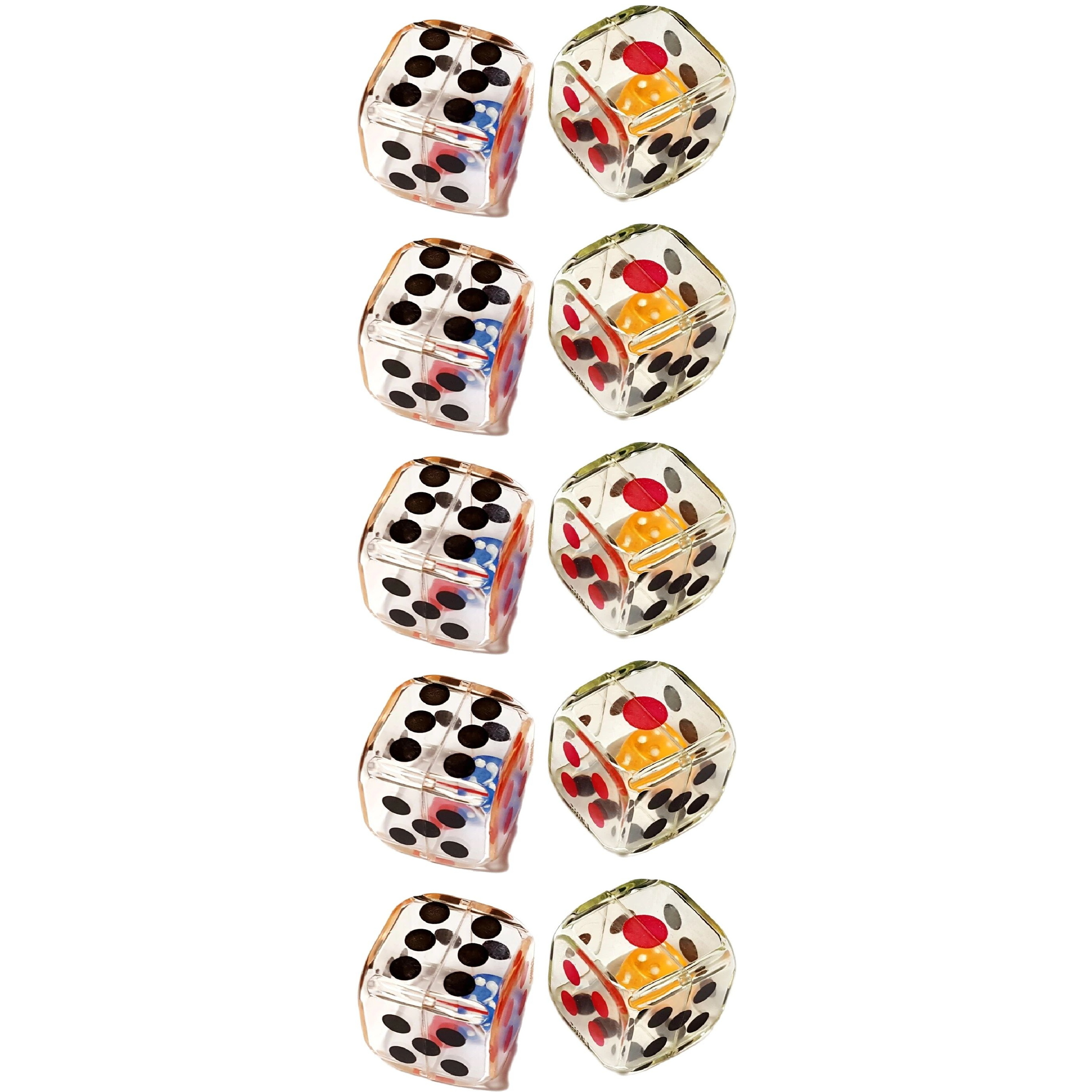 24 Pcs Dice-in-dice 28mm Trans - Party Games Easter For Kids avaliação e preço