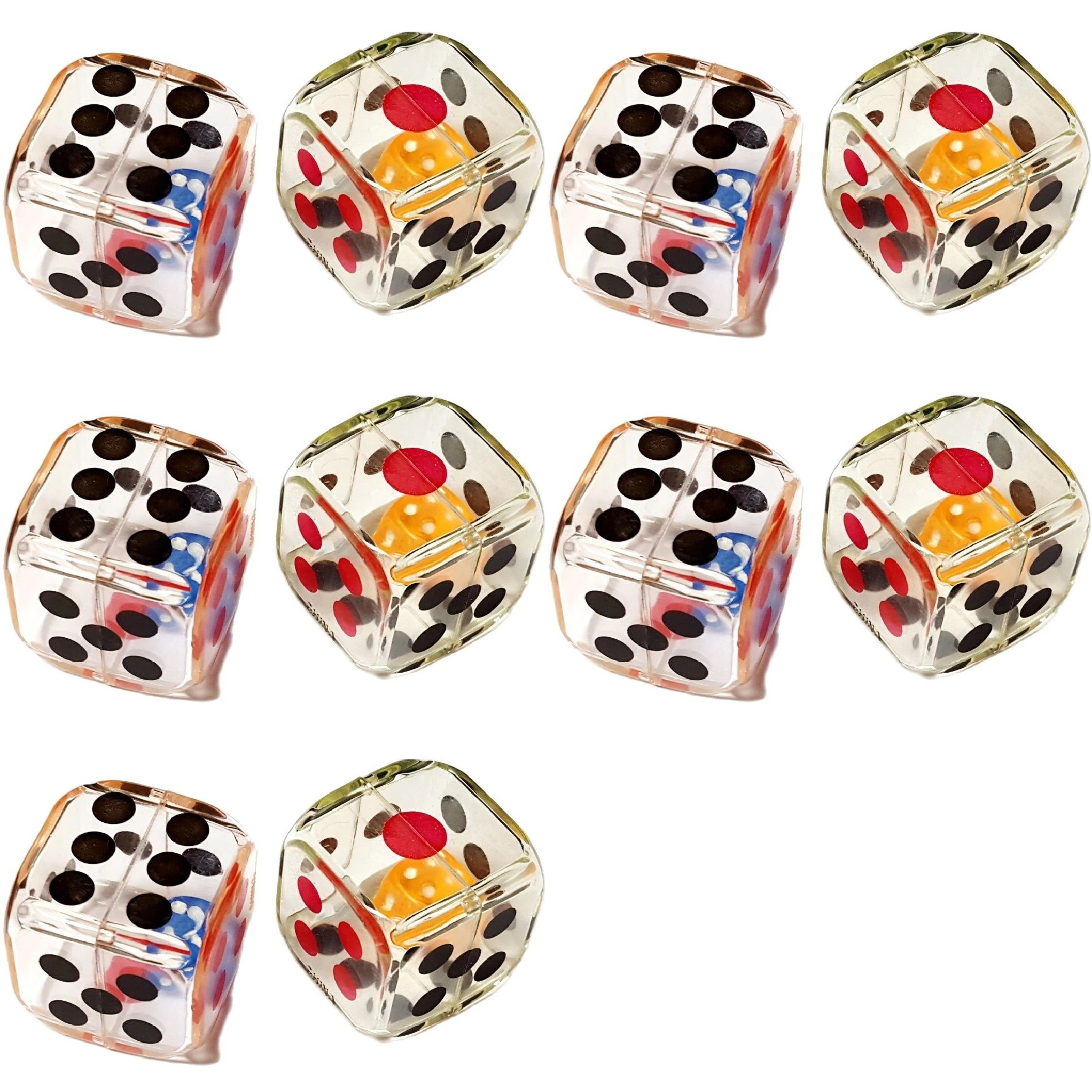 24 Pcs Dice-in-dice 28mm Trans - Party Games Easter For Kids avaliação e preço