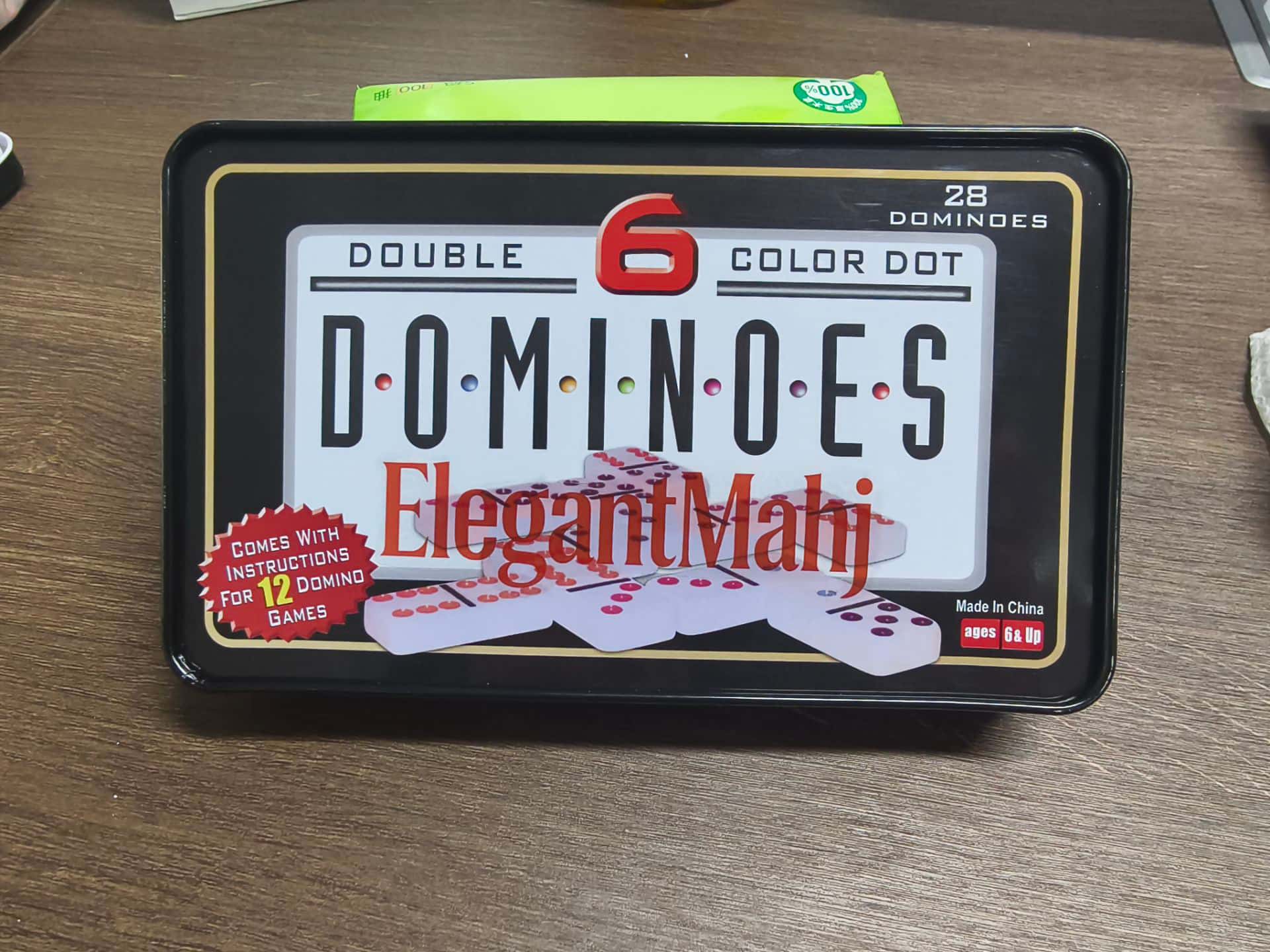 ElegantMahj Double Six Dominoe - Party Family Games avaliação e preço
