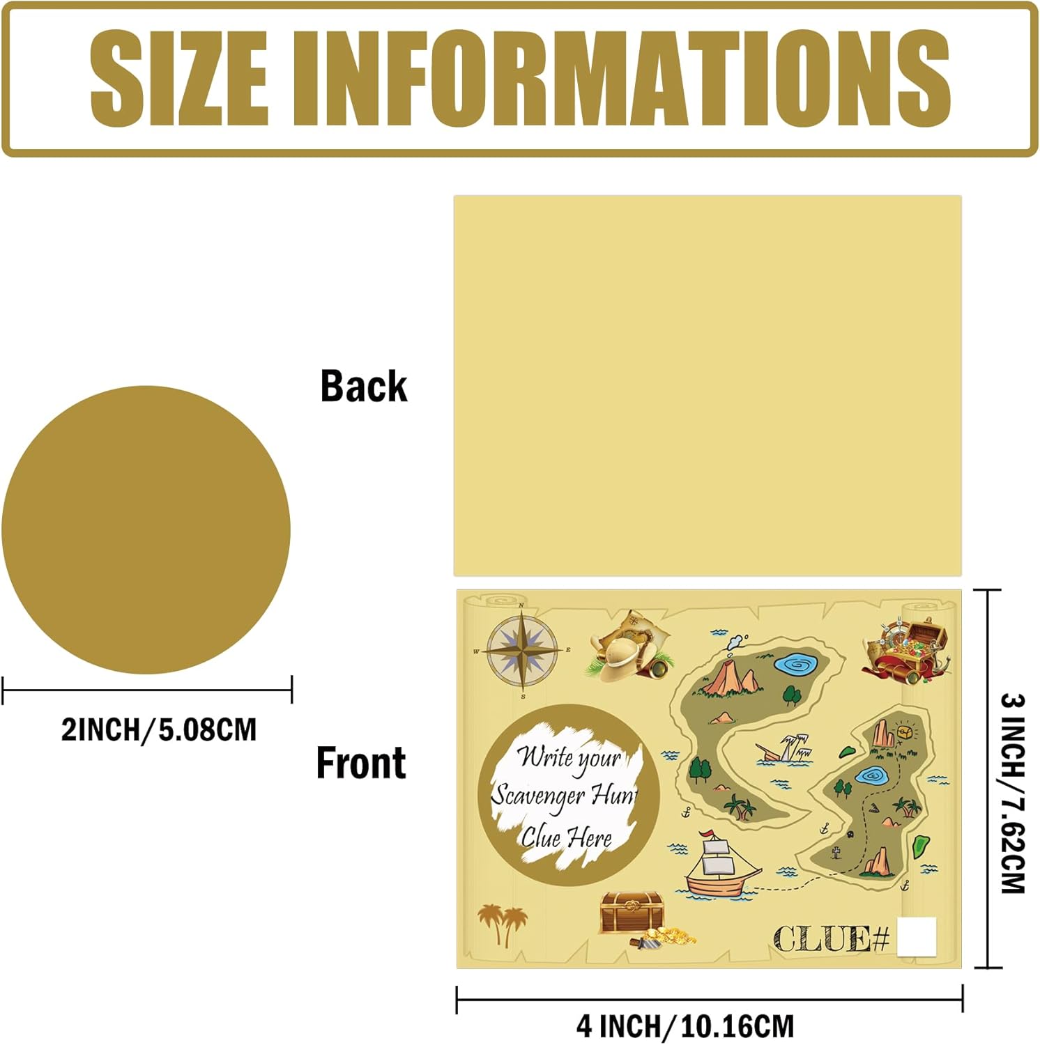 20 Treasure Map Scratch Off Ca - Scavenger Hunt Card avaliação e preço