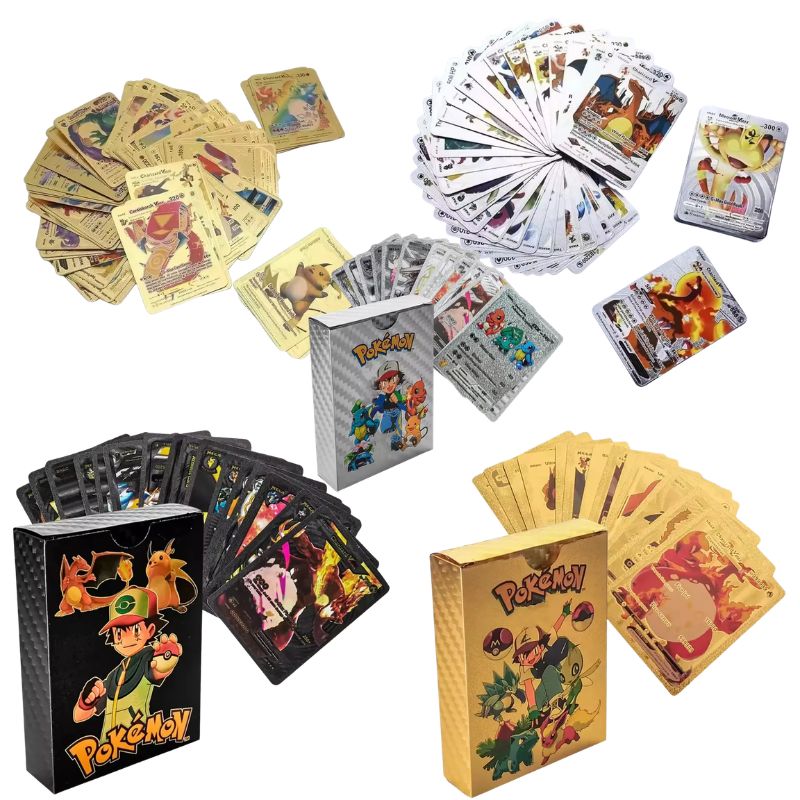 55PCS Pokemon Cards Vmax GX Go - Party Games In Spanish avaliação e preço