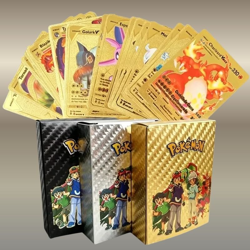 55PCS Pokemon Cards Vmax GX Go - Party Games In Spanish avaliação e preço