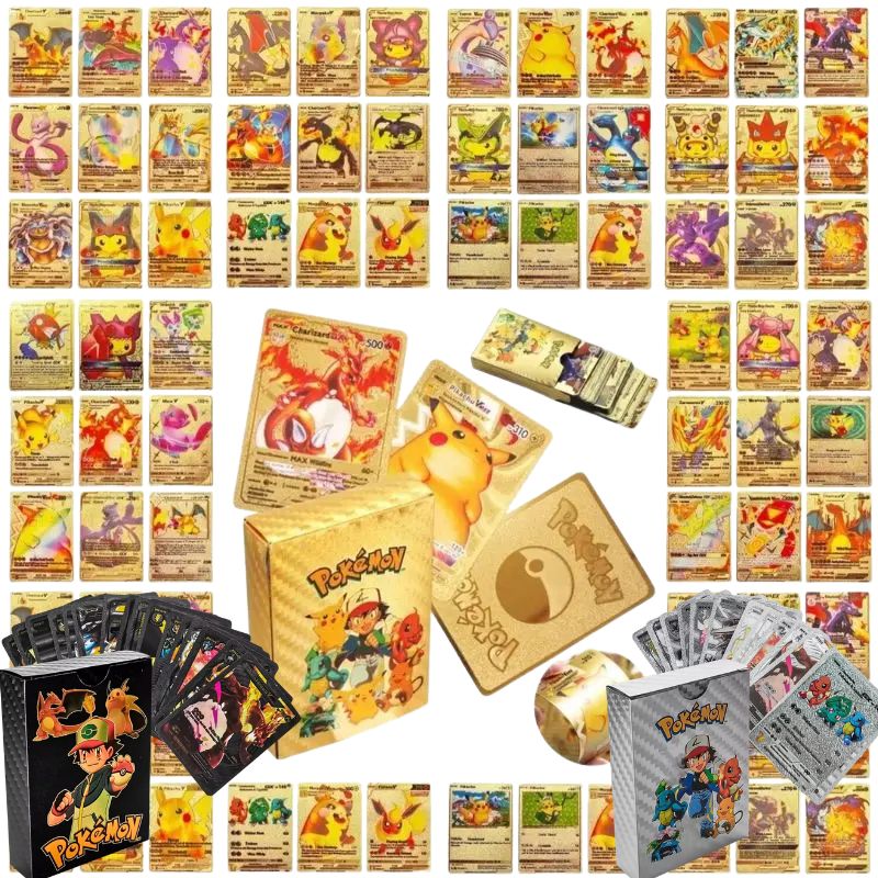 55PCS Pokemon Cards Vmax GX Go - Party Games In Spanish avaliação e preço