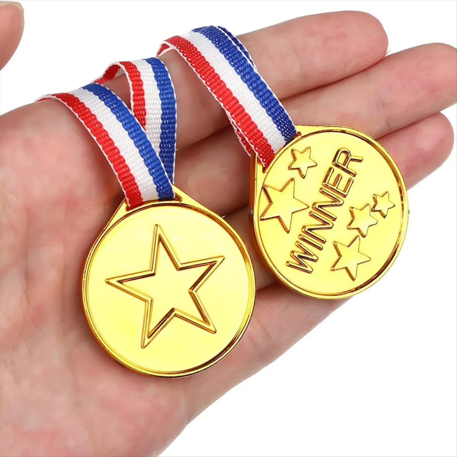 30Pcs Plastic Gold Winners Med - Party Games Easter For Kids avaliação e preço