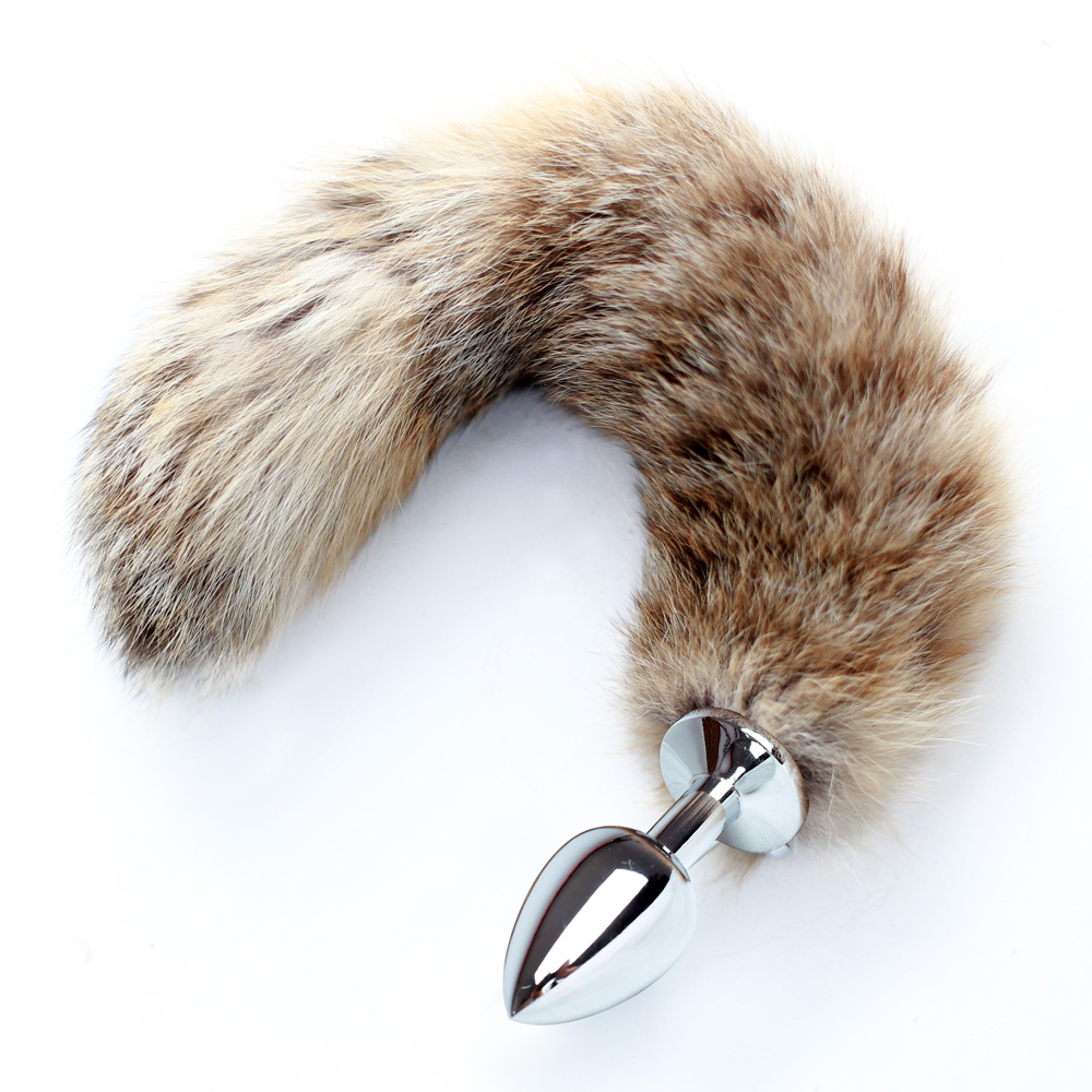 Faux Raccoon Tail wiht Metal A - Party Games Couple avaliação e preço