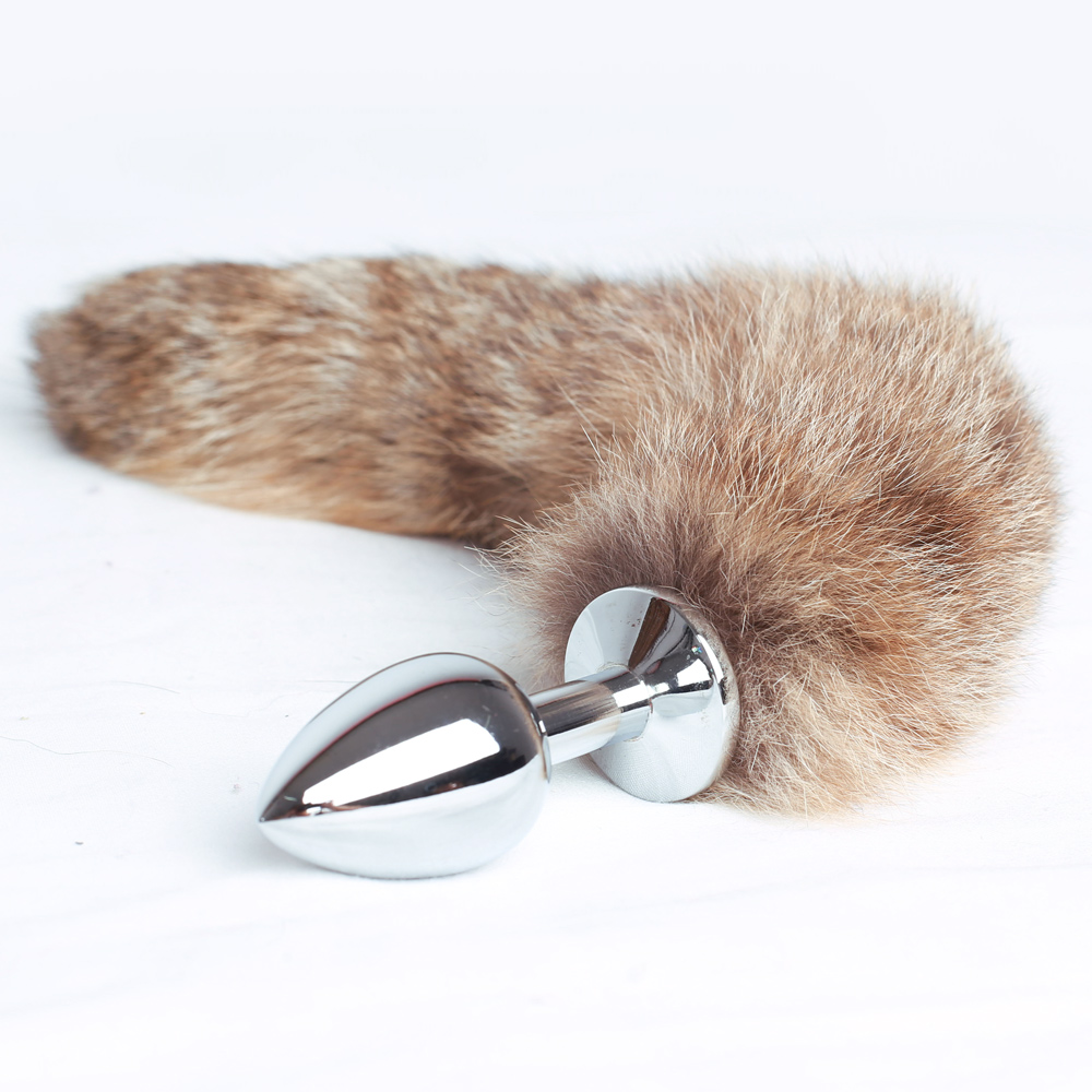 Faux Raccoon Tail wiht Metal A - Party Games Couple avaliação e preço