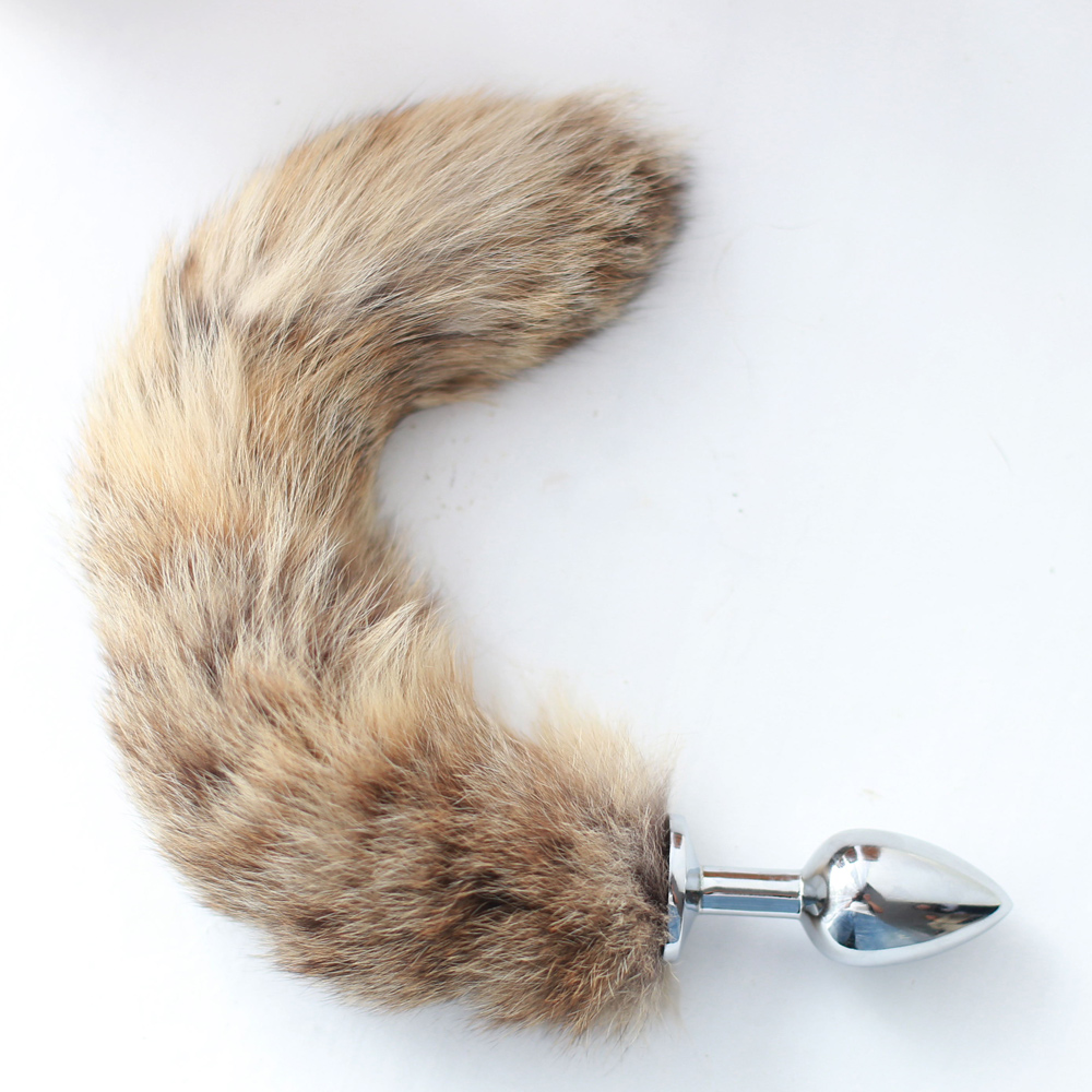 Faux Raccoon Tail wiht Metal A - Party Games Couple avaliação e preço