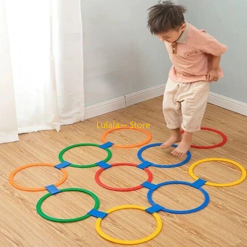 Y4QA Indoor Jump Hoops Set Fam - Party Games Physical avaliação e preço